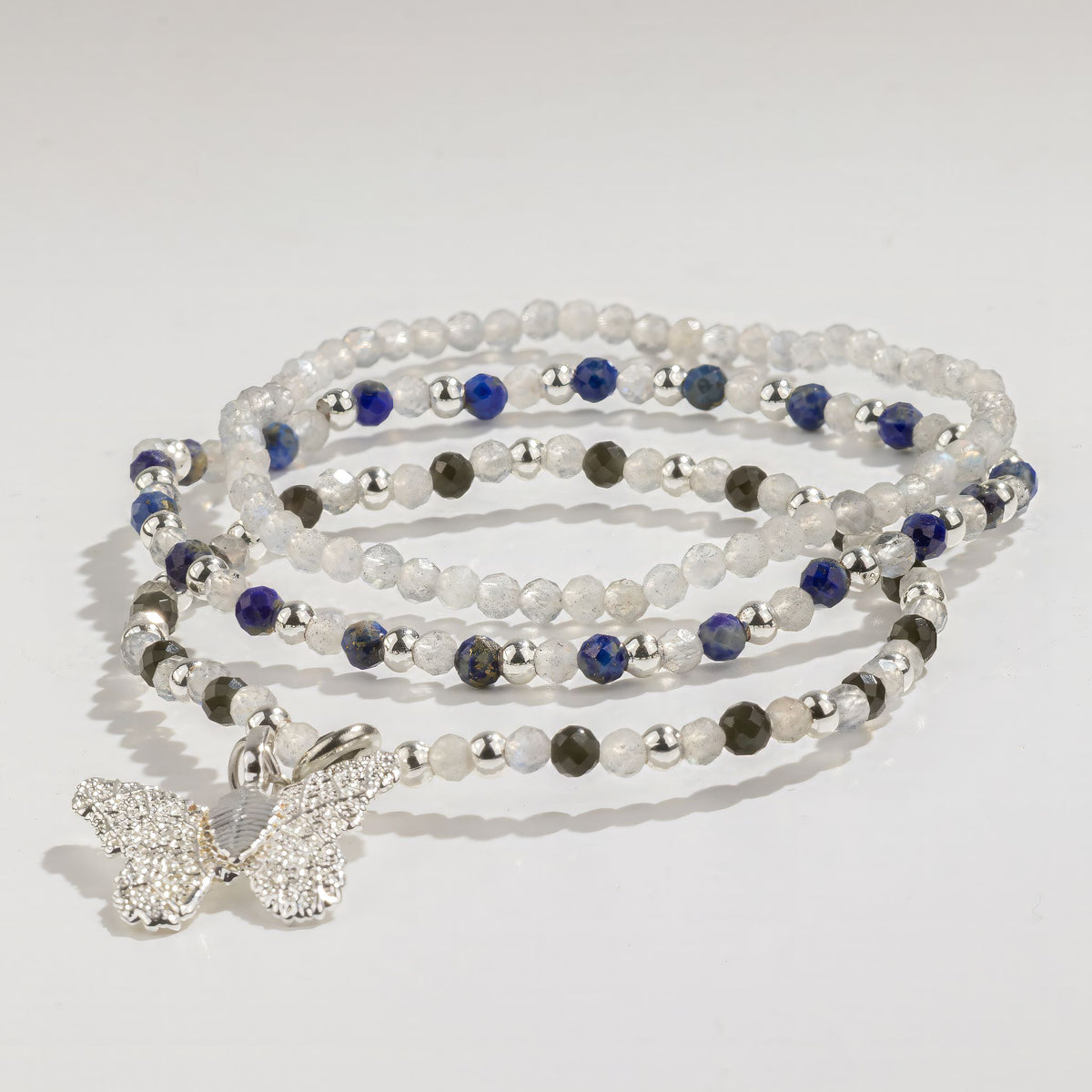 Nymph Spirit Gemstone Bracelet Set - Northern Lights