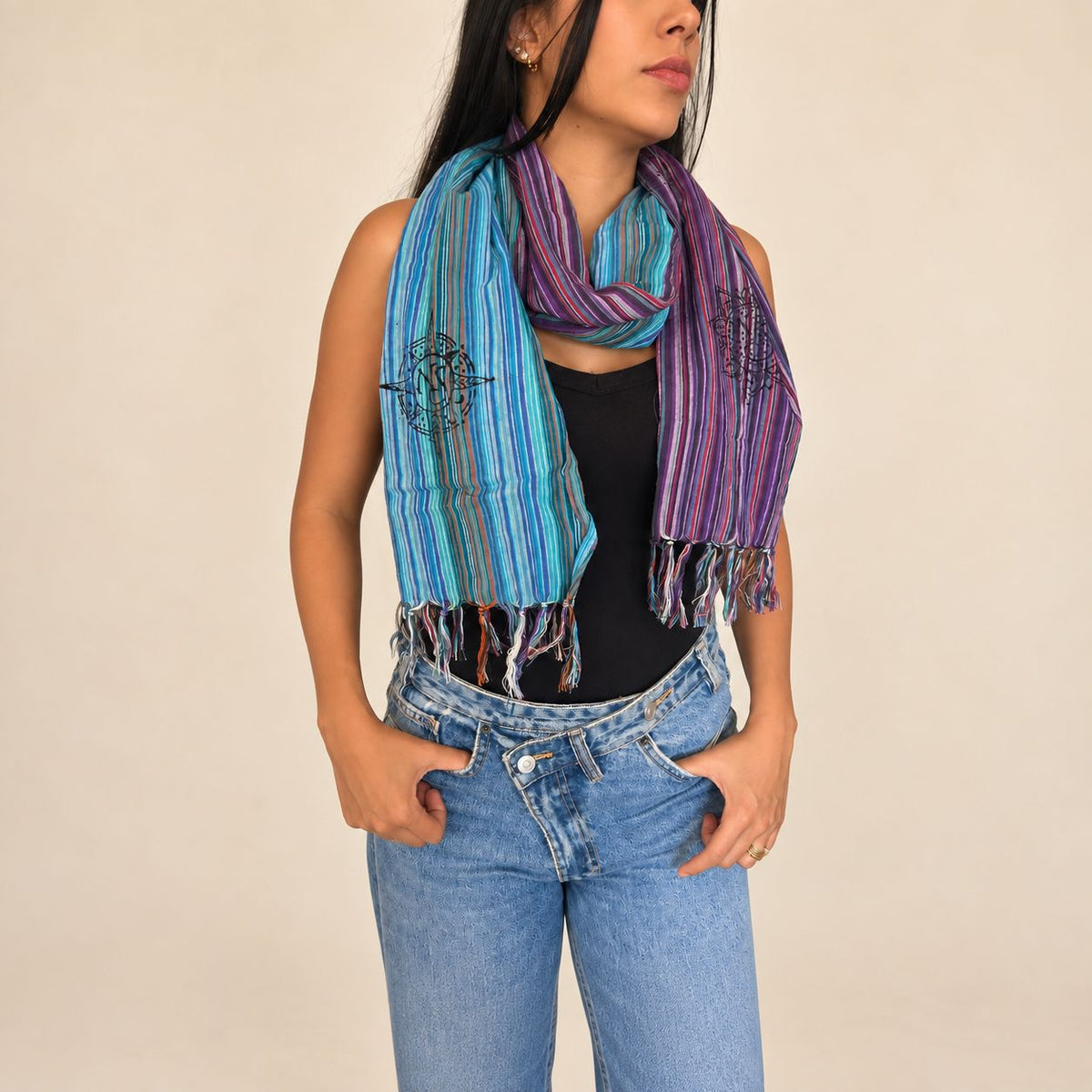 Nomad Sari - Travel Blessing Scarf - 170x50cm - Last Flight Home